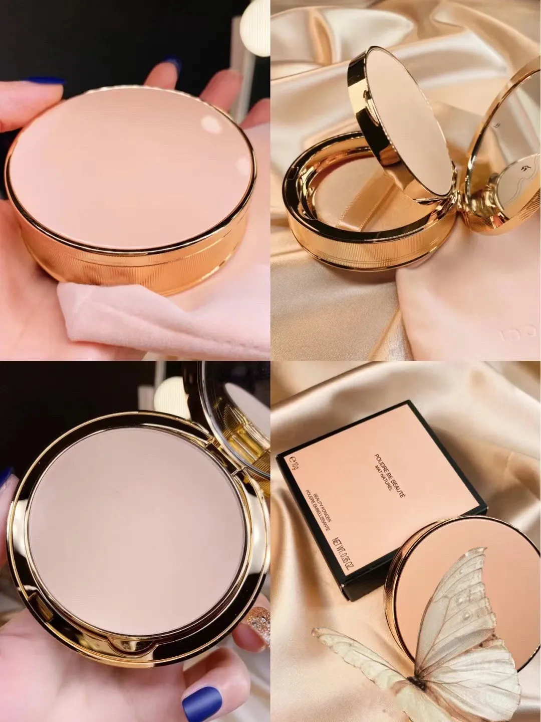 Top Quality Brand Pressed Powder Maquiagem Beleza Pó Esteira Natureza 3Colors Pouder De Beaute Pente Embellissante 10G