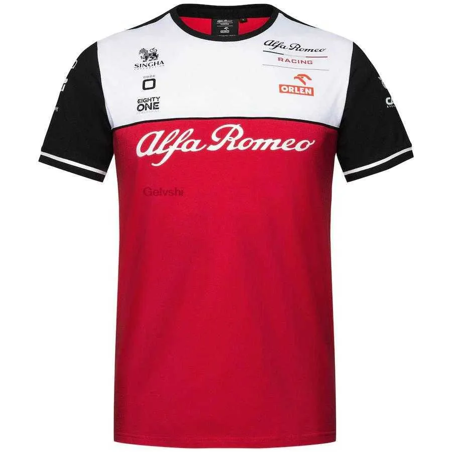 2022 F1 Team Racing T-shirts Homme et Femme L'équipe Alfa Romeo Formule Pour Homme, Haut Sport, Confortable, Rapide, En Plein Air, ￉t￩,