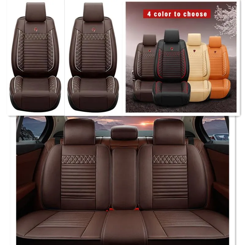 Чехлы на автомобильном сиденье 5 шт. Пользовательские для Sanddero Duster Kadjar Clio Espace 5-сиденье передняя задняя панель аксессуары
