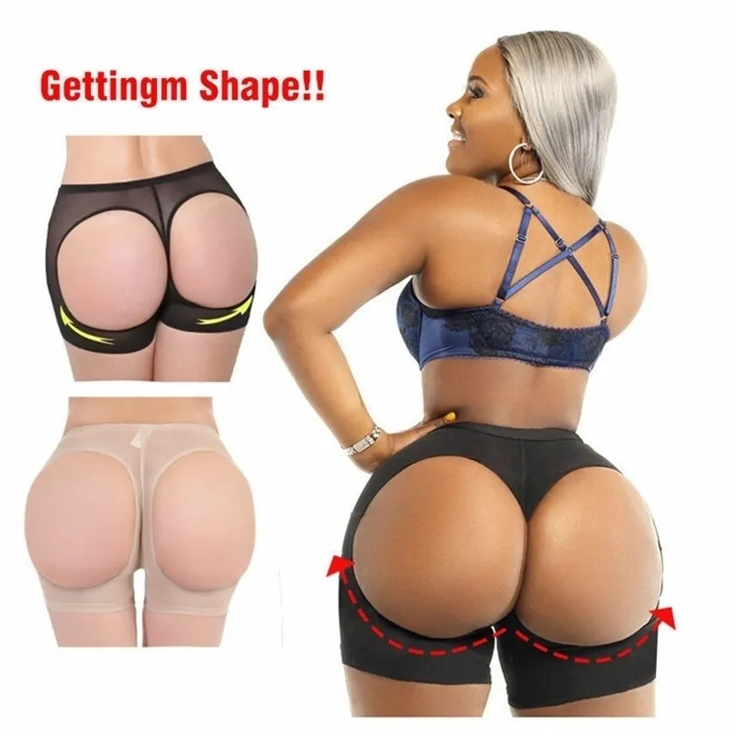 Sexy Women Butt Lifter Shaper Tummy Control Panties Buttock Open Boyshort Women Body Shaping Shorts Sexy Briefs 220620