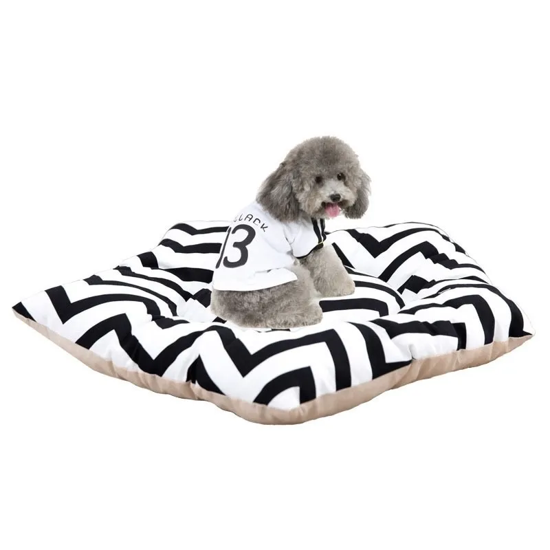 Jormel Dog Bed Mat Pet Cushion Pentagram Shape Tress Cotton Warm Sleeping Retriever Cage House SOFA Y200330