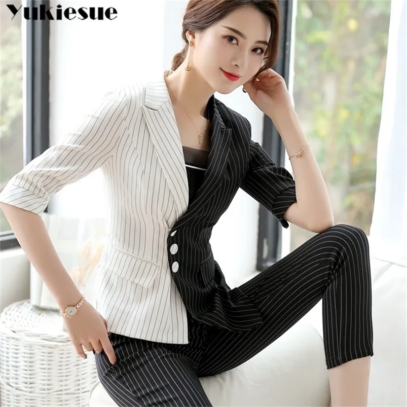 OL office short sleeve women s jacket female blazer mujer feminino patchwork women blazers and jackets woman Plus size 210412