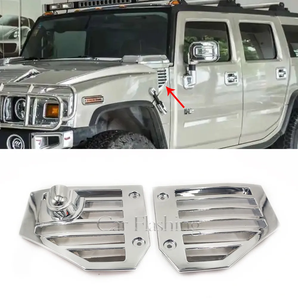 2PCS dla Hummer H2 SUT SUV 2003-2009 Boczne osłony wentylacyjne