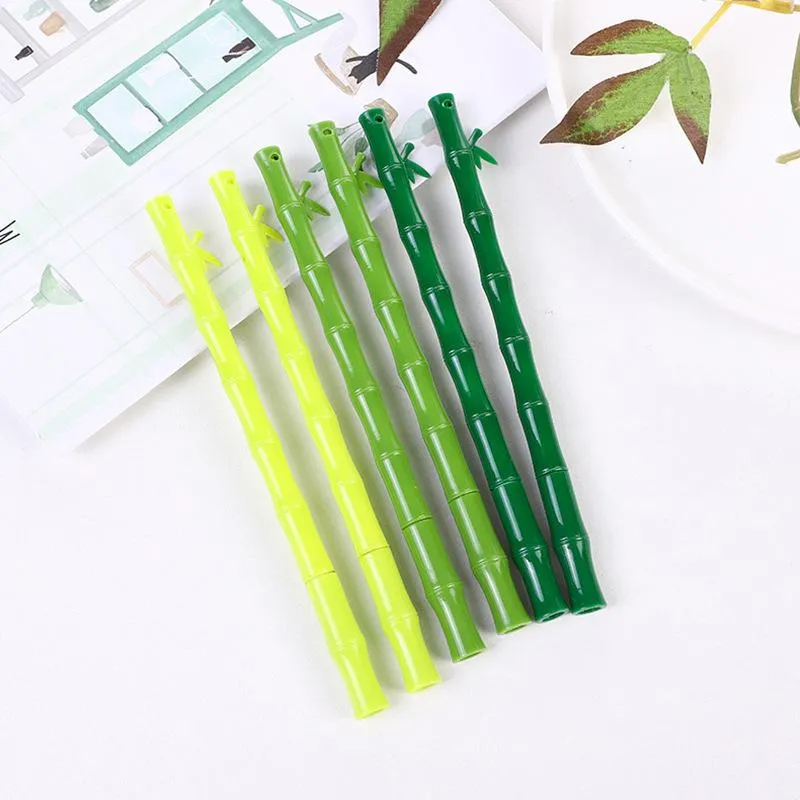 Bamboo Neutral Pen Cartoon Creative Cute Students Use Stationery Test Prizes  Office Supplies Needle Tube Signature Business Gift Pens