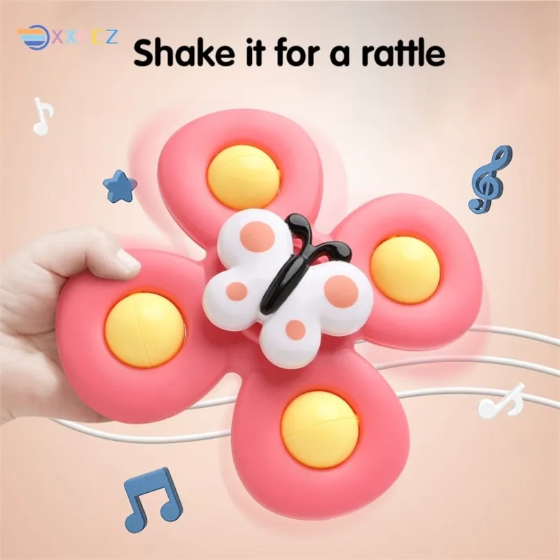 Bébé dessin animé insecte Fidget Spinner enfants jouets coloré Gyro jouet soulagement stress éducatif doigt jouets pour enfants cadeau d'anniversaire 220531