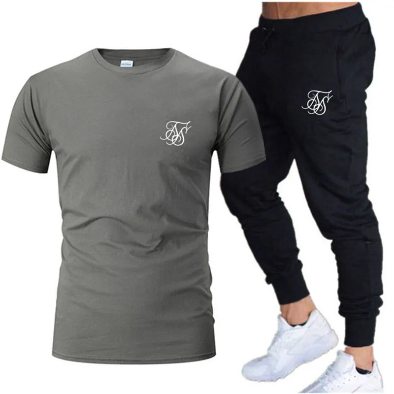 SikSilk Mens Summer Tracksuit Set Sportswear Sweatsuit With Short