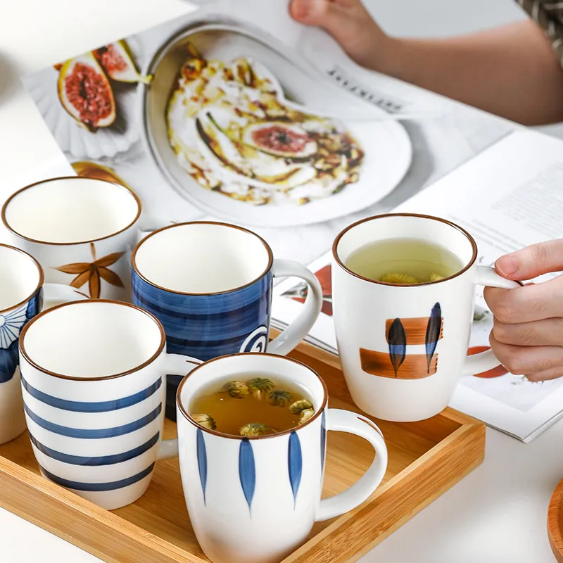 Tazze di piattino tazza in ceramica famiglia tè tazza d'acqua tazza di acqua messo in casa ospitalità ad alta temperatura bevendo giapponese