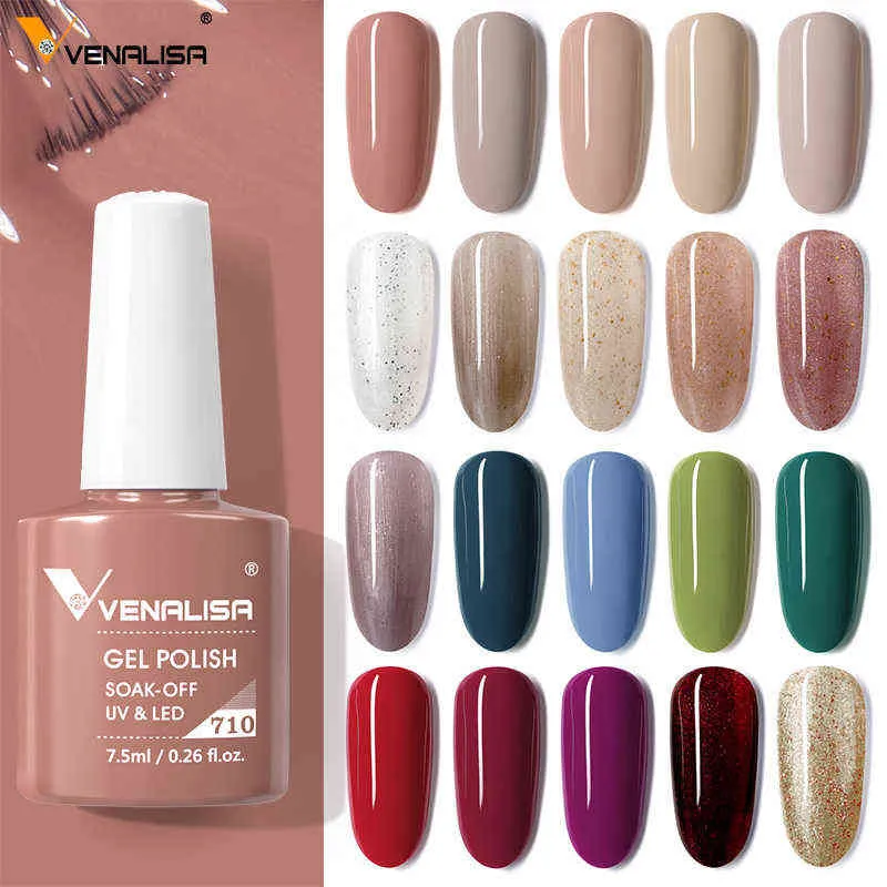 Nail Gel Toy Nuovo Arrivo 7 5ml Polacco Beautiful Color Manicure Scintillio Vernice Soak Off UV LED Lacca 0328