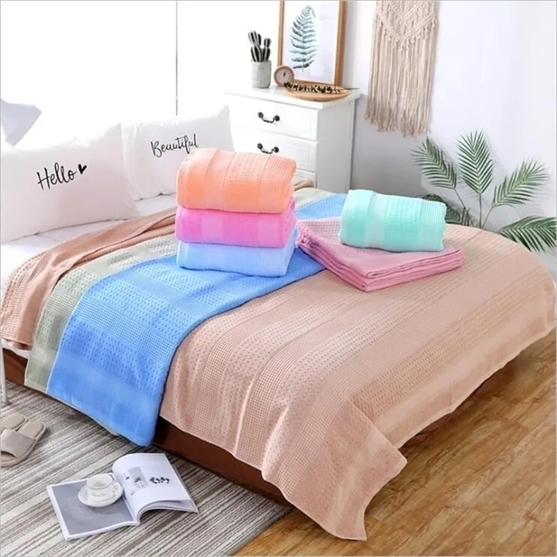 19 Colors 100% Cotton Blanket for Sofa Cover Blanket Bedspread Bed Cover Blankets for Beds Home Textile Throw Blanket 201113