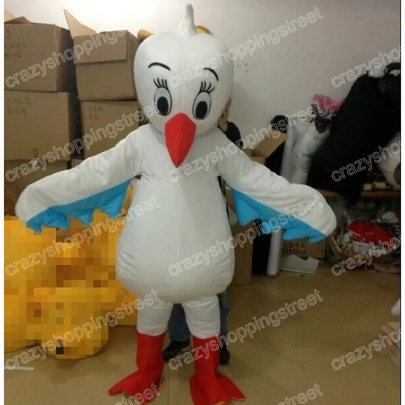 Traje de mascote de pássaro de Halloween de alta qualidade desenho anime personagem tema de adultos tamanho de natal carnaval festa ao ar livre roupa