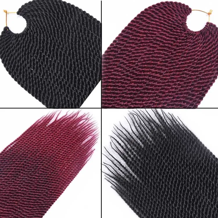 18 Ombre Senegalese Twist Crochet Braiding Hair For Black Women Pre Looped  Braid With Hot Water Setting From Eco_hair, $7.01