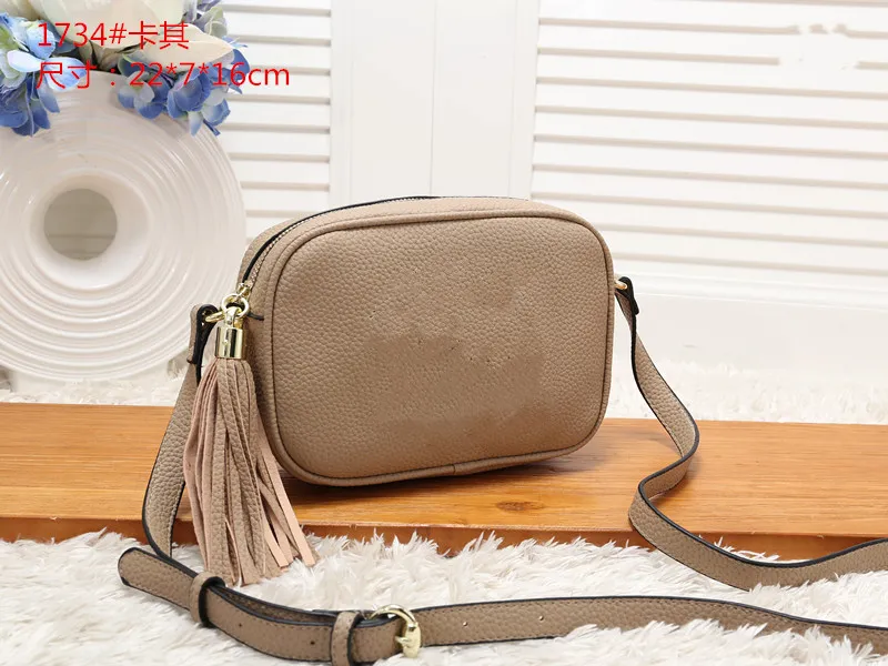 Designer ladies handbag messenger bag style outdoor casual fashion high quality all kinds of occasions tassel small square bags lychee pattern