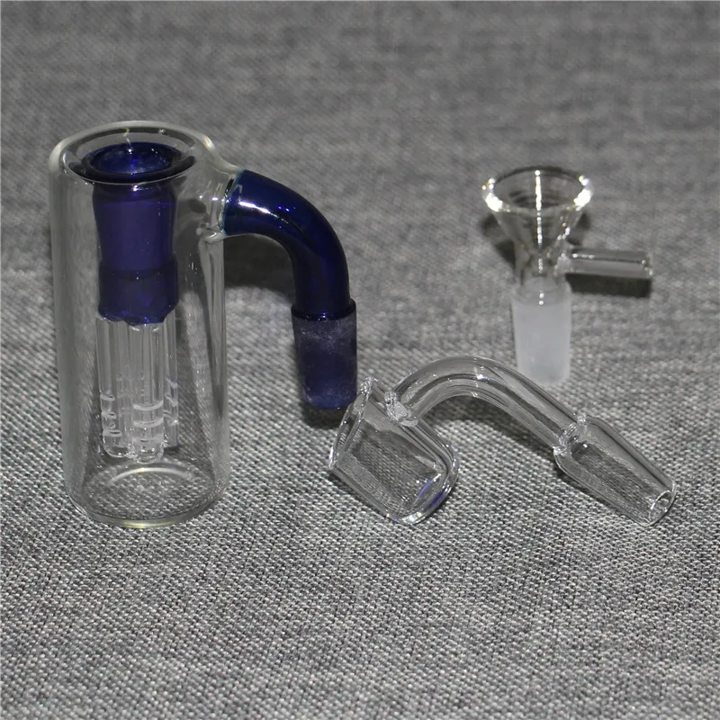 Catcher de cinzas de vidro de 3,35 polegadas 14 mm Recunhante apanhadores para cachimbo de cachecóis percolator Bongos de fumar acessórios com quartzo Banger Nails Tobacco Bowls