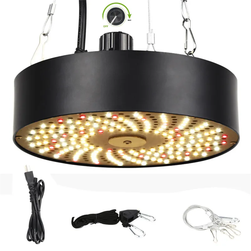 UFO LED Grow Light 168 LED'ler Kapalı Bahçe Bitkileri İçin Tam Spektrum Ayınlanabilir Bitki Lambası Sera Bitkileri Sebzeli Çiçek Çiçek Hidroponik Fide