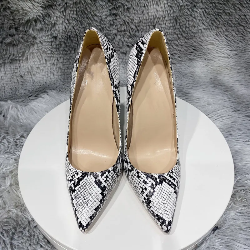 Sariah Women Slingback Heels in Grey Snake Print, (Size 10) | WalkOn | TIJN