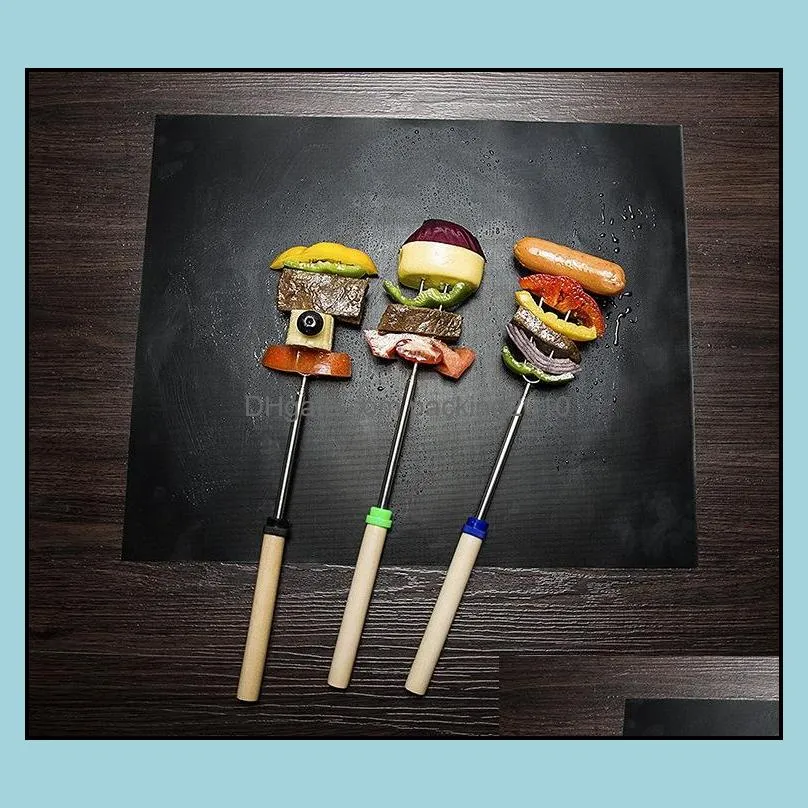 bbq tools copper grill mat barbecue grilling liner portable non-stick reusable oven hotplate mats outdoor picnic tool zwl527