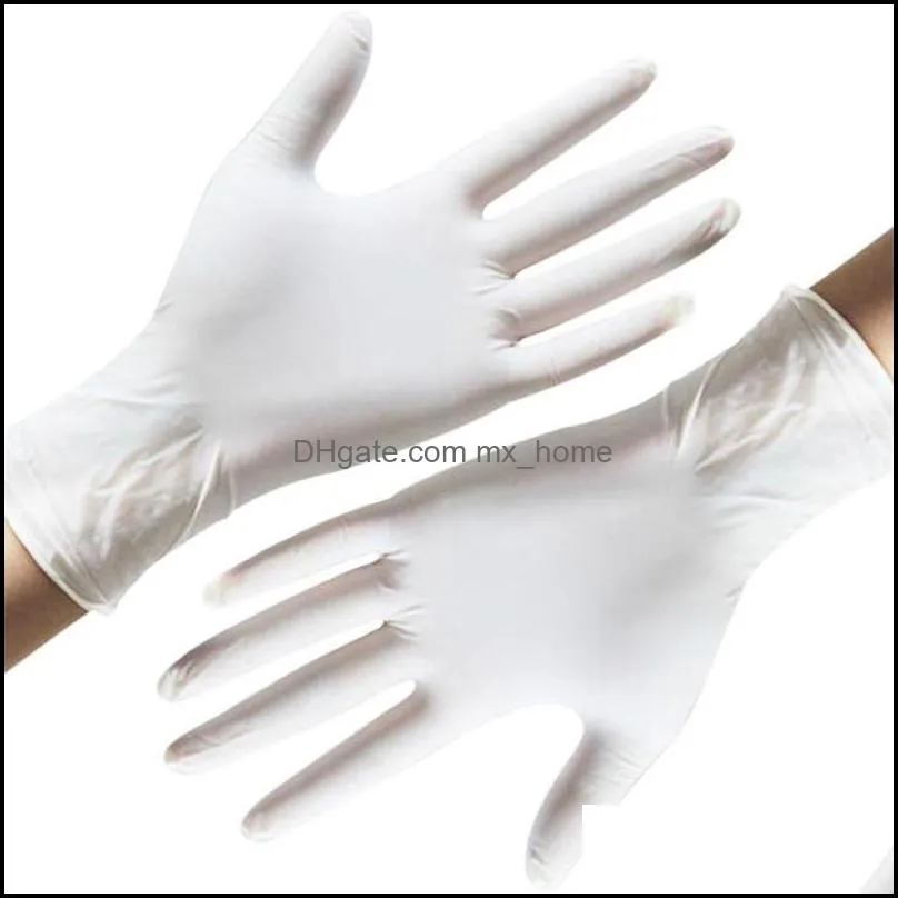 Disposable Nitrile Gloves 9-inch Powder-free Hemp Finger Nitrile Gloves Salon Household Gloves Universal For Left and Right Hand