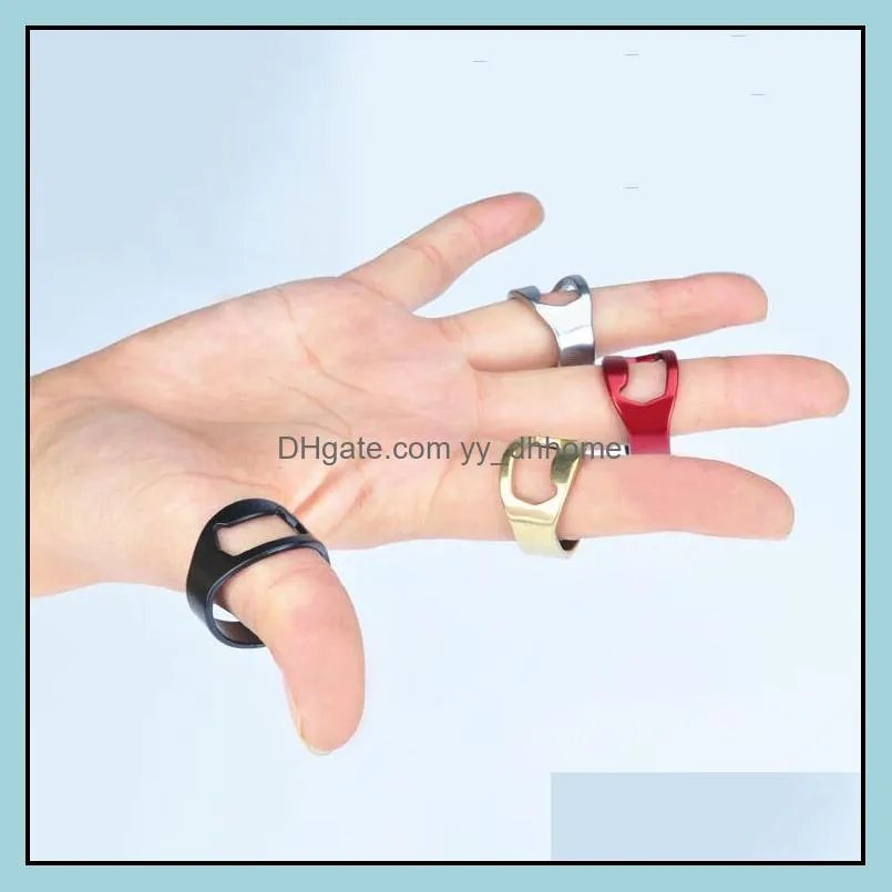 ring opener finger bottle opener diameter 22mm stainless steel bottle opener finger ring 4 colors available
