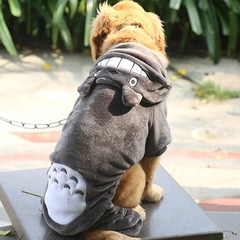 Большая собачья одежда для одежды для золотистого ретривера Большой размер зимний теплый флисовый куртке