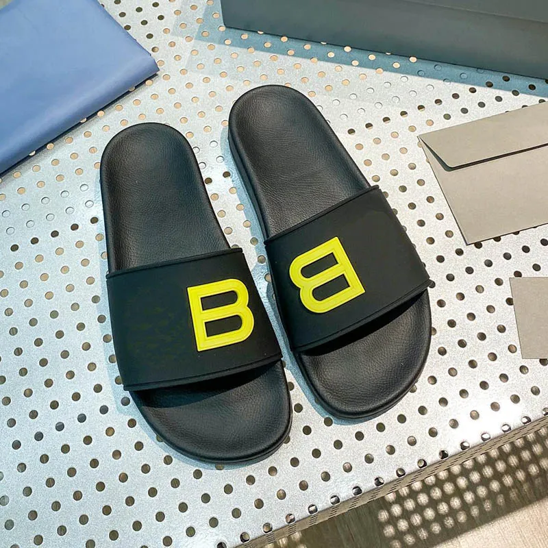 수영장 슬라이드 여성 남성 슬라이드 슬리퍼 파리 고급 패션 브랜드 디자이너 신발 크기 35-46 모델 FG02