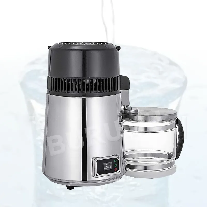 Purificateur d'eau domestique électrique en acier inoxydable, filtre 4L, Machine à eau distillée