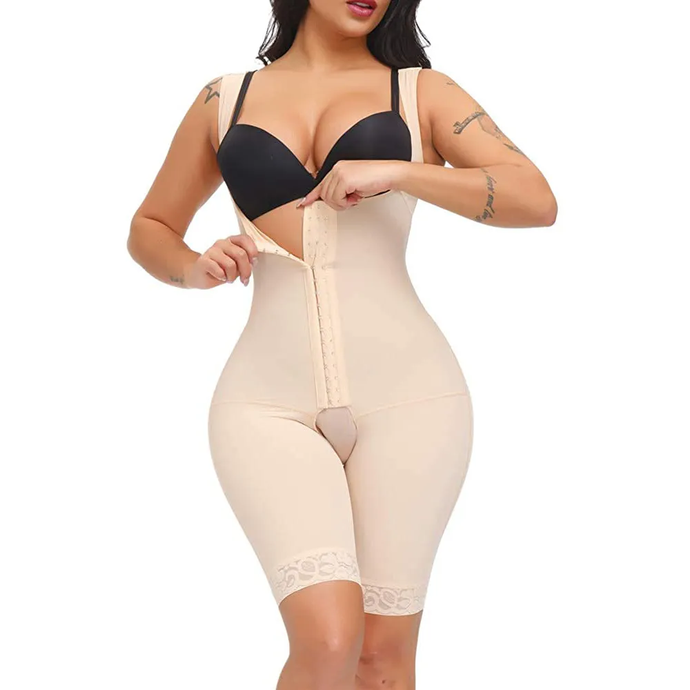 Colombian Womens Tummy Tuck Body Shaper With Open Bust And Waist
