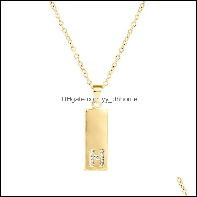 personalized alphabet necklace women gold plate big letters pendant necklaces name choker chains hip hop jewelry free dhl