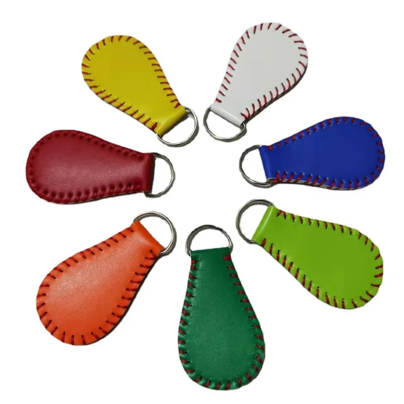 Blank PU Leather Key Chains Rings Monogram Personalized Baseball Softball Keychains Sports Pendant Bag Charm Keyrings Gifts Jewelry Accessories For Men Women From 1 88 DHgate