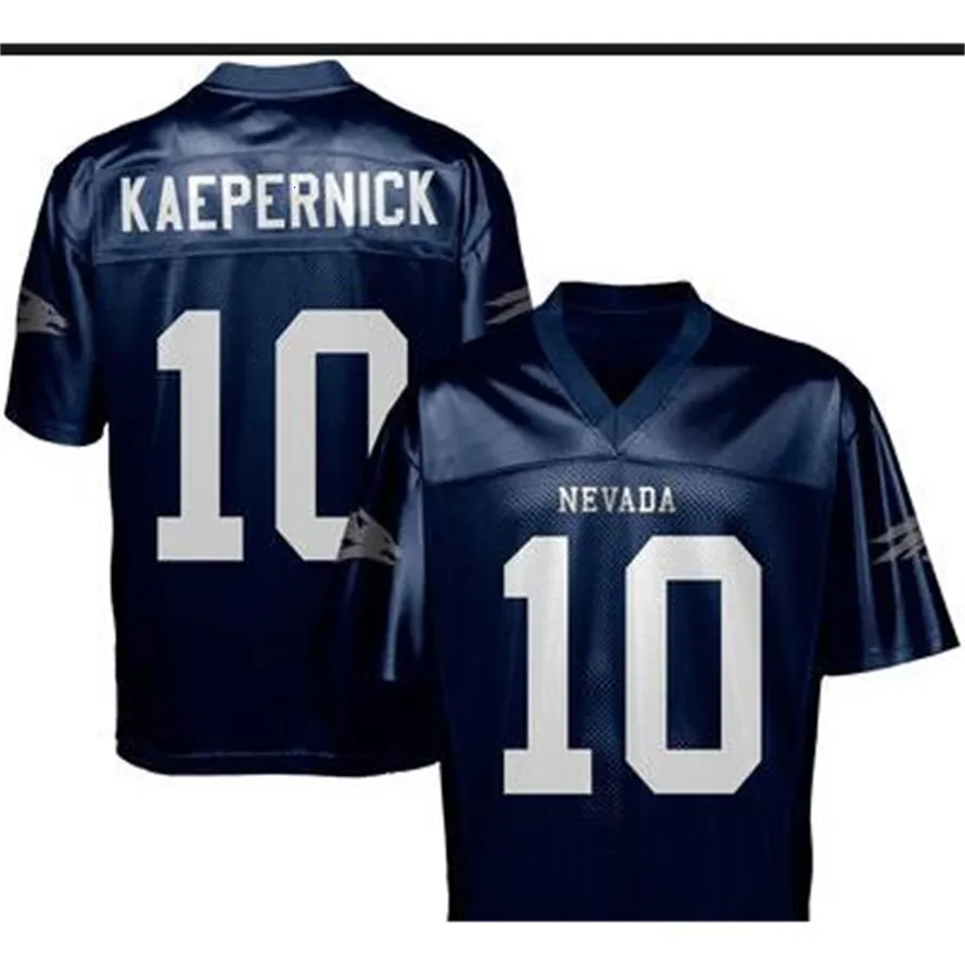 Mit Custom Men Youth women Vintage #10 Colin Kaepernick Nevada Wolf Pack Football Jersey size s-4XL or custom any name or number jersey