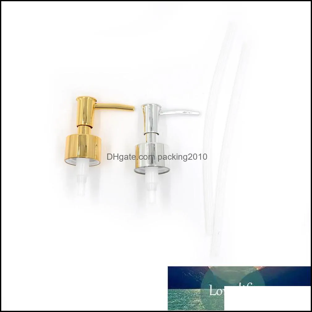 1Pc Plastic Soap Pump Liquid Lotion Gel Dispenser Replacement Jar Tube Tool Gold Silver