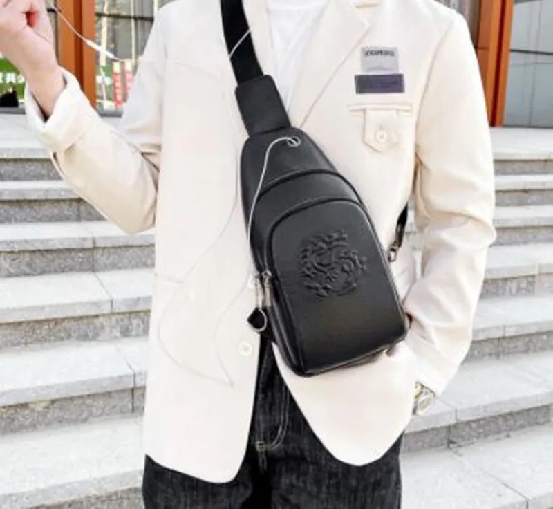 Moda Men Bolsa Bolsas de ombro Crossbody Satchels Messenger Bags Black Grid Designer Couro Bolsa de Couro Mobile Mobal Bolsa de Bolsa Man Bolsa Mochila