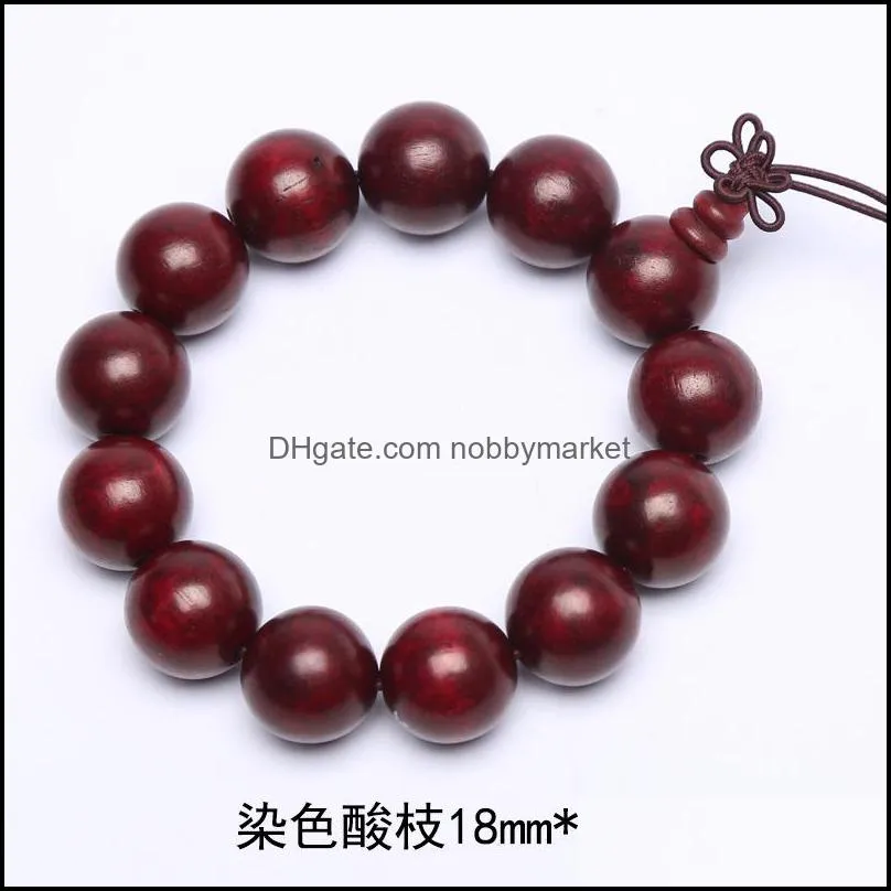 Wholesale Mens Bracelets Tibetan Buddhist Buddha Wood Mala Beads Women Prayer Bracelet Beaded Healing Jewelry Lucky Bracelets Handmade