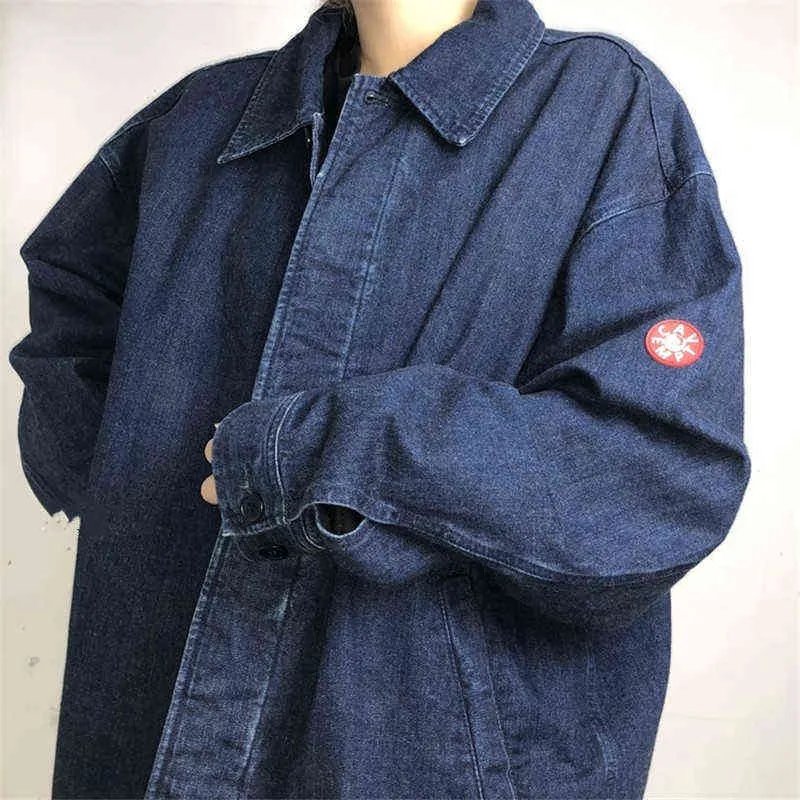 Top Quality Denim Wash CAVEMPT CE Jeans Fashion Jacket Men Vintage Cav Empt Women Coats Outerwear Clothes Men Clothing T220728