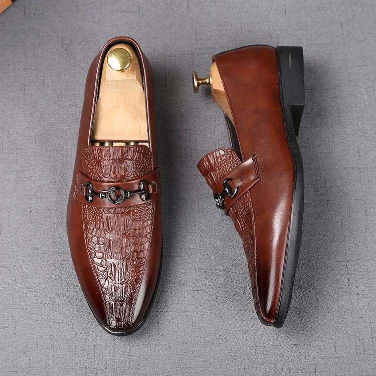 2022 Neue Ankunft Herrenmode Freizeitschuhe schwarz/braun Glitzer Freizeit Slip on Nieten Loafer Schuhe Mann Party Jäten Kleid Schuhe 38-44