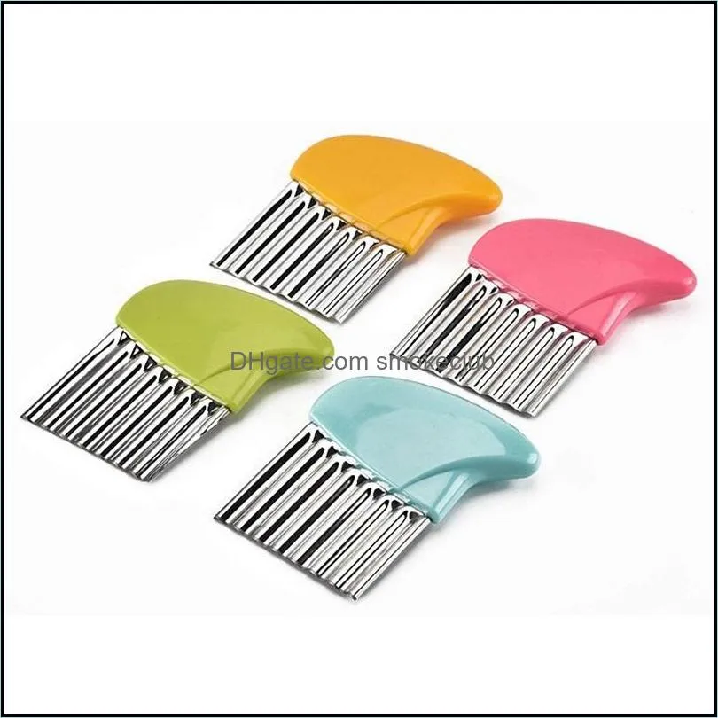 Wave Onion Potato Slices Crinkle French Fries Salad Corrugated Cutting Chopped Potato Slicer Kitchen Accessories Free Shipping 82 J2