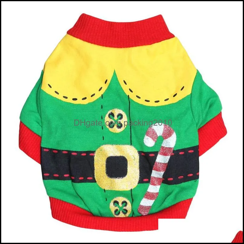 Dogs Clothes Coat Pet Clothing Dog Christmas and Hallowee Gifts Dog apparel Cartoon Letters Printed with a Hood Sweatshirt t-shirt DHL