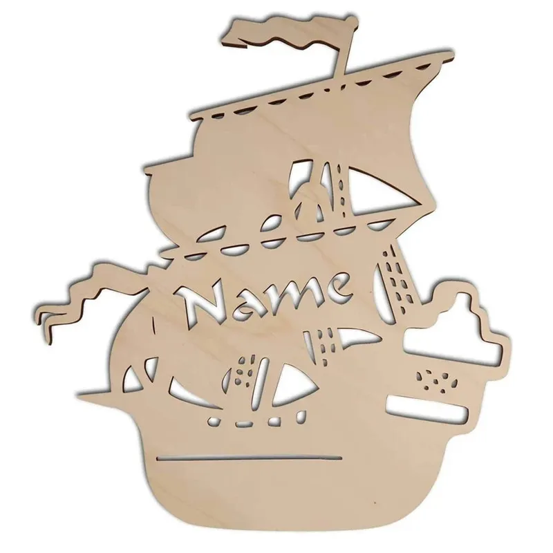 Pirate Ship Name Sign Personalized Pirate Name Sign Pirate Décor