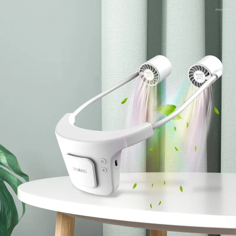 Electric Fans Silent Portable Fan Motor Learning Work 2000mAh Long Battery Life Without Vane