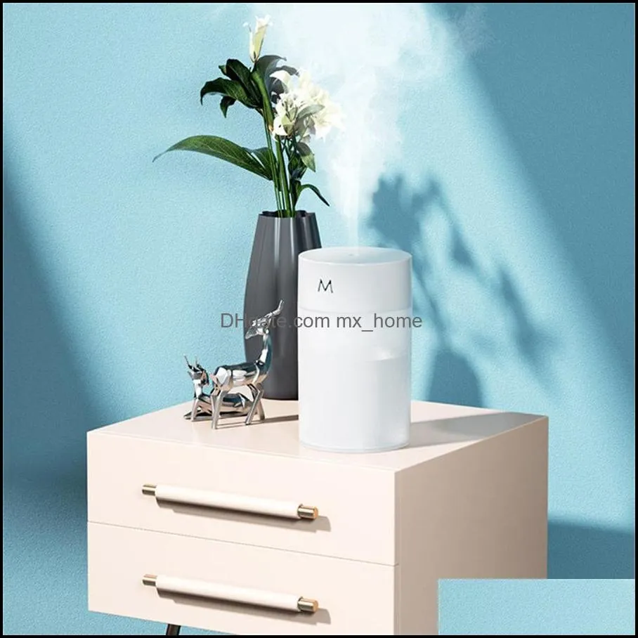 Other Household Sundries 260ML Air Humidifier Ultrasonic Mini Aromatherapy Diffuser Portable Sprayer USB Essential Oil Atomizer LED Lamp for Home