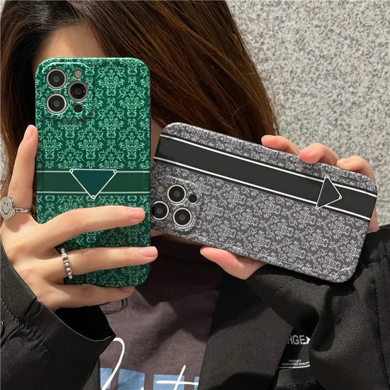 Luxurys Designers Phone Case Shockproof Cases For Iphone 13 Pro 12 Pro Max 11 ProMax X Xs Xr 7 8p SE 가죽