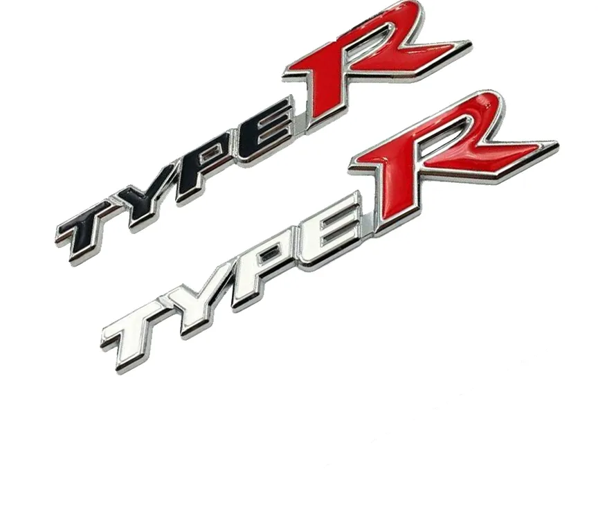 Adesivo auto Tipo R Typer in lega Adesivo per Honda City CR-V XR-V HR-V Accord FIT Jazz Stream Crider Greiz CIVIC Spirior