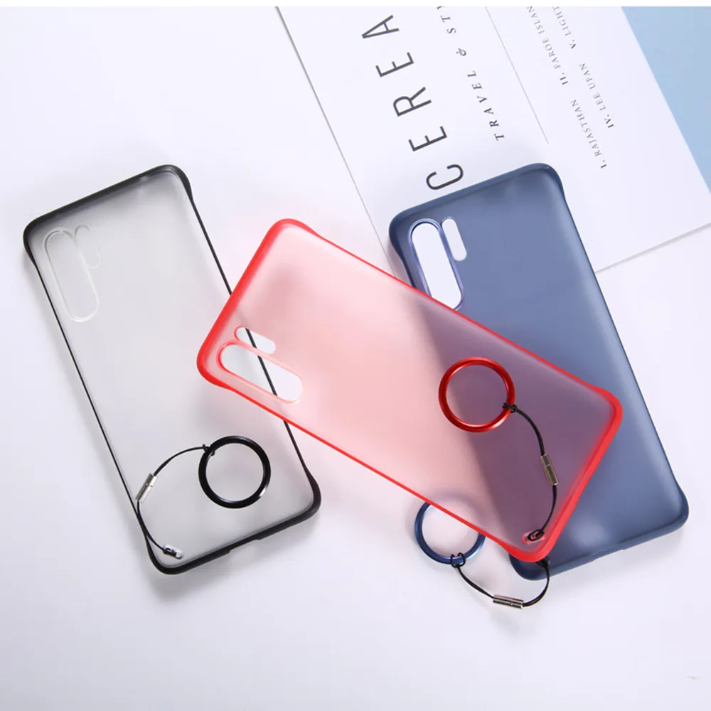 Ultra Thin Clear Frameless Phone Cases for Honor 20 Pro Cover för Huawei P20 P30 P40 Mate 20 30 40 Matte PC Hard