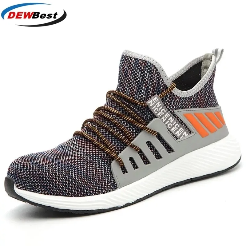 Veiligheidsschoenen Bouw Heren Outdoor Steel Teen Cap Schoenen Heren Punctie Proof Proof Hoogwaardige Lichtgewicht Werklaarzen 210315 Van 28 42 DHgate