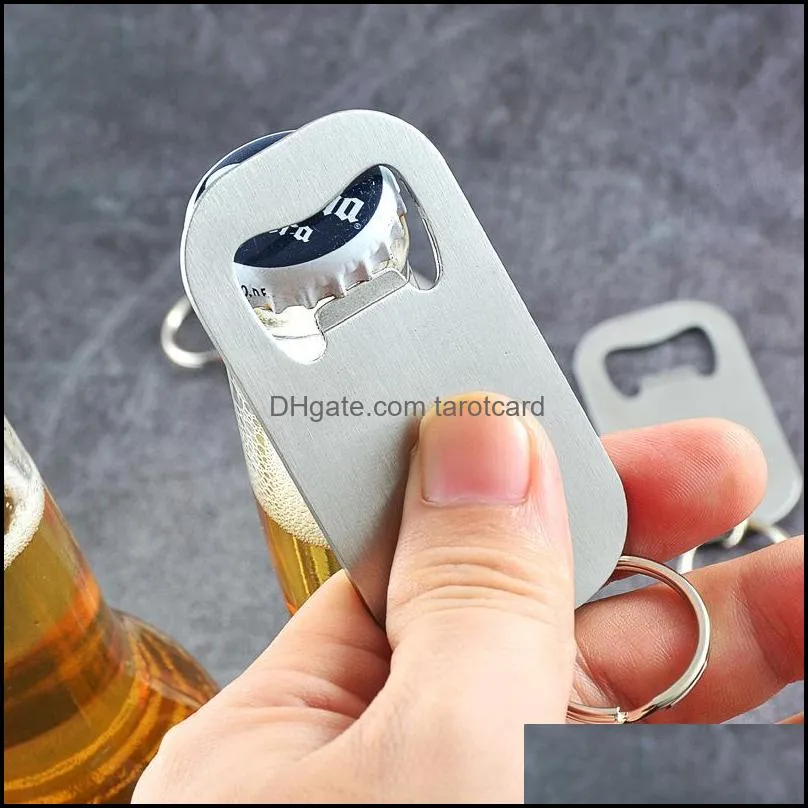 Stainless Steel Wine Opener and Key Chain Holder Beverage Bottler Openers Key Ring Promotional Gifts & Crafts