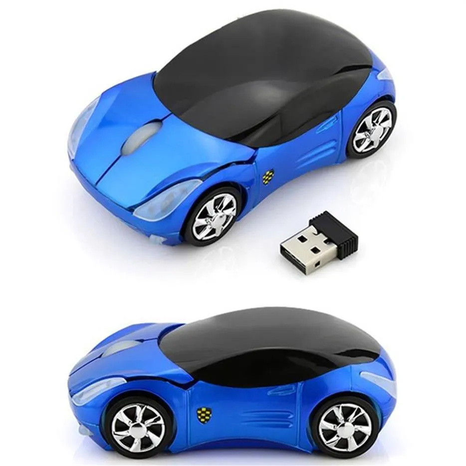 Mini Sports Car Wireless Mouse 2.4 جيجا هرتز الكمبيوتر الفئران USB فئر