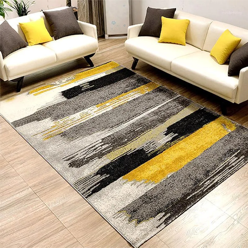 Europejskie nowoczesne dywany do salonu geometryczne abstrakcyjne atrament dywaniki do sypialni stolik kawowy domowy matka podłogowa mata na podłogę