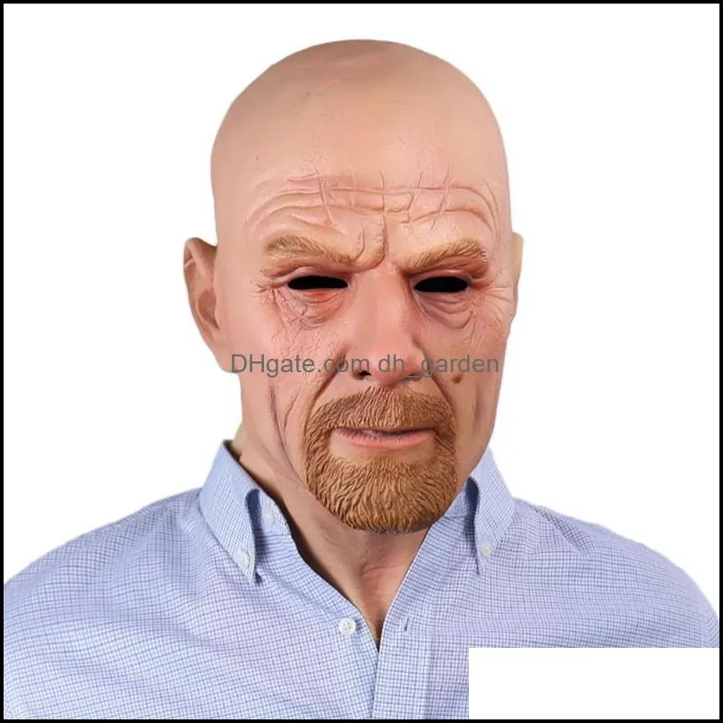 party masks walter white latex mask breaking bad professor mr. realistic costume halloween masquerade cosplay props