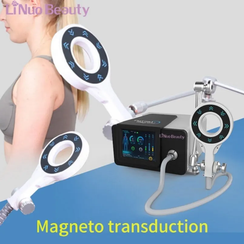 Magnetisk terapi massager fysio magneto transduktion skönhetsenhet för smärtlindringsmaskin