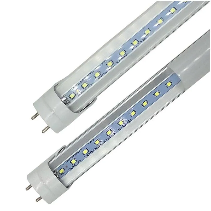 led t8 tube 0.6m 2ft 12w 1100lm smd 2835 light lamps 2 feet 600mm 85265v led lighting fluorescent