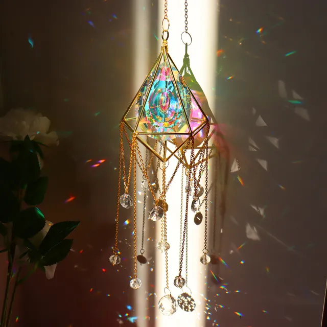 Suncatcher – carillons éoliens en cristal, attrape-soleil suspendu